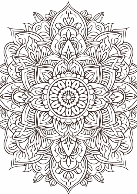 Example page of 1 VIVID VISIONS, Mandalas