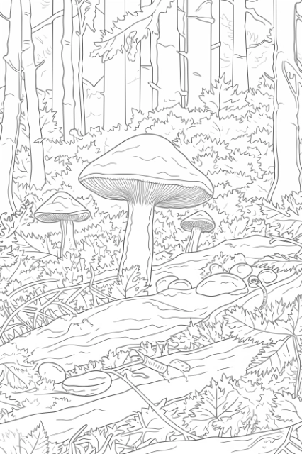 Example page of 1 VIVID VISIONS, Mushrooms