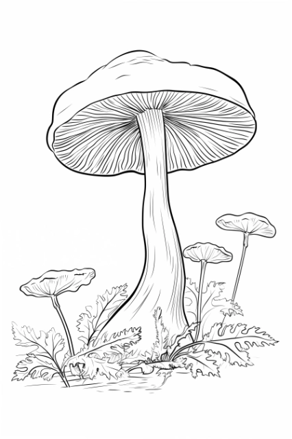 Example page of 2 VIVID VISIONS, Mushrooms